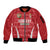 Custom Hungary Football Sleeve Zip Bomber Jacket Magyarok Classic Football - Wonder Print Shop