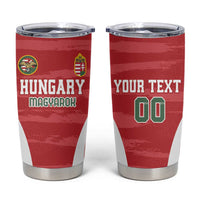 Custom Hungary Football Tumbler Cup Magyarok Classic Football - Wonder Print Shop