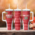 Custom Hungary Football Tumbler With Handle Magyarok Classic Football - Wonder Print Shop