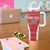 Custom Hungary Football Tumbler With Handle Magyarok Classic Football - Wonder Print Shop