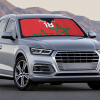 Custom Morocco Heritage Football Auto Sun Shade Road To Champion