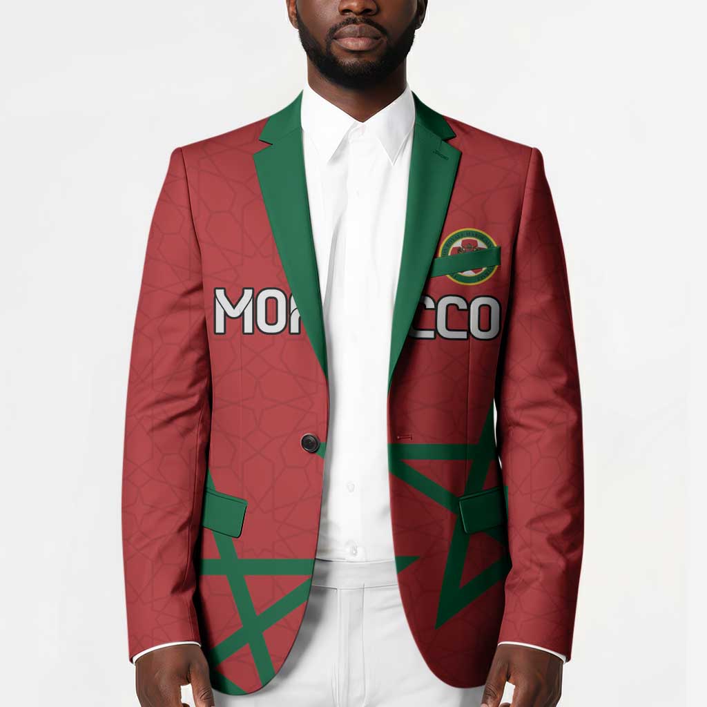 Custom Morocco Heritage Football Blazer Road To Champion