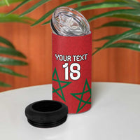 Custom Morocco Heritage Football 4 in 1 Can Cooler Tumbler Road To Champion