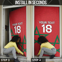 Custom Morocco Heritage Football Door Cover Road To Champion