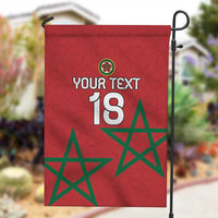 Custom Morocco Heritage Football Garden Flag Road To Champion