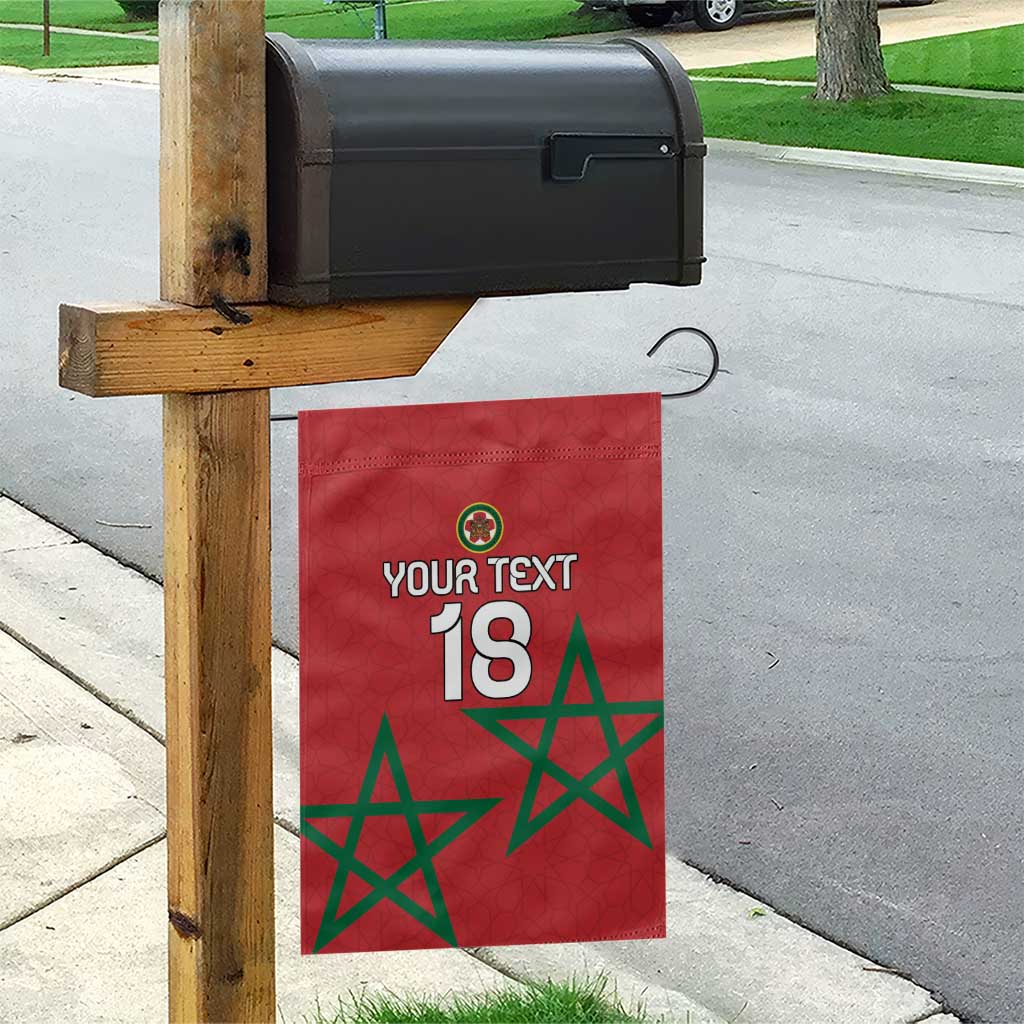 Custom Morocco Heritage Football Garden Flag Road To Champion