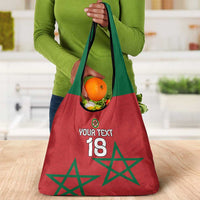 Custom Morocco Heritage Football Grocery Bag Road To Champion