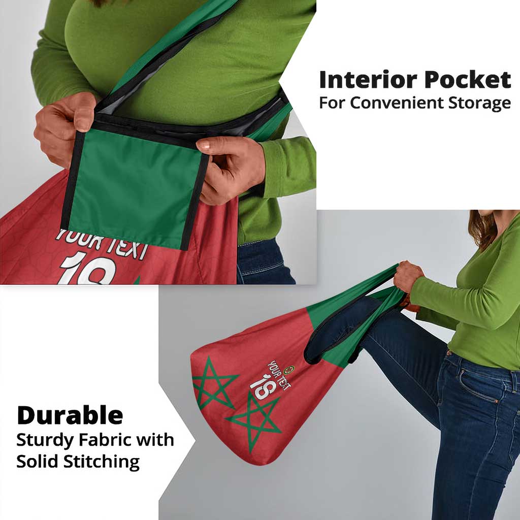 Custom Morocco Heritage Football Grocery Bag Road To Champion