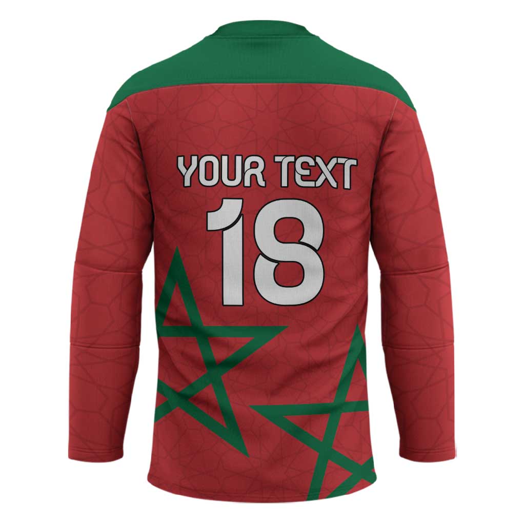 Custom Morocco Heritage Football Hockey Jersey Road To Champion