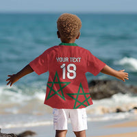 Custom Morocco Heritage Football Kid Hawaiian Shirt Road To Champion
