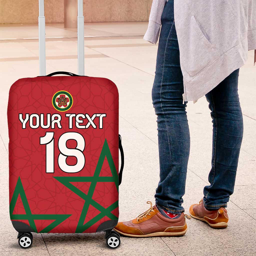 Custom Morocco Heritage Football Luggage Cover Road To Champion