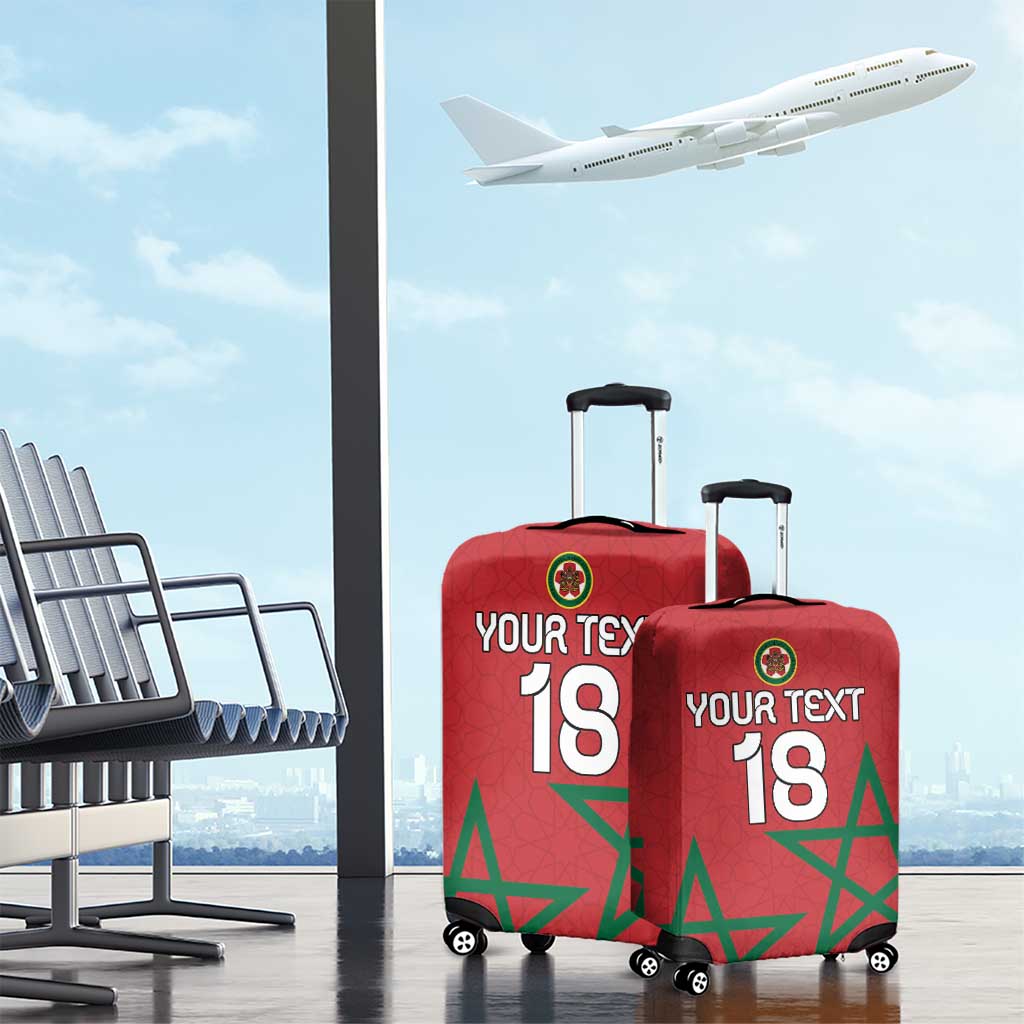 Custom Morocco Heritage Football Luggage Cover Road To Champion