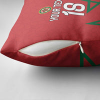 Custom Morocco Heritage Football Pillow Cover Road To Champion