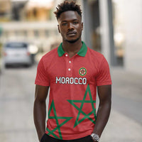 Custom Morocco Heritage Football Polo Shirt Road To Champion