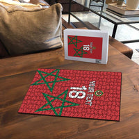 Custom Morocco Heritage Football Puzzle Road To Champion