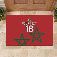 Custom Morocco Heritage Football Rubber Doormat Road To Champion