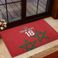 Custom Morocco Heritage Football Rubber Doormat Road To Champion