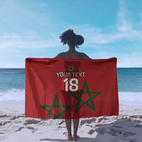 Custom Morocco Heritage Football Sarong Road To Champion
