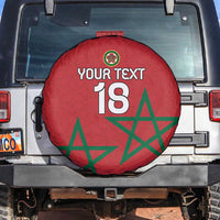 Custom Morocco Heritage Football Spare Tire Cover Road To Champion