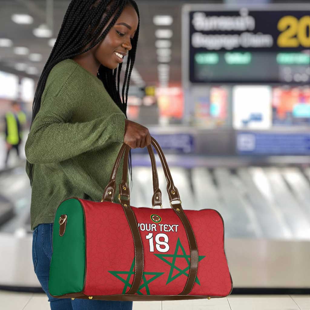 Custom Morocco Heritage Football Travel Bag Road To Champion