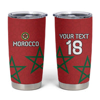 Custom Morocco Heritage Football Tumbler Cup Road To Champion