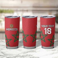Custom Morocco Heritage Football Tumbler Cup Road To Champion