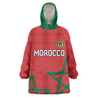 Custom Morocco Heritage Football Wearable Blanket Hoodie Road To Champion