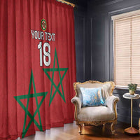 Custom Morocco Heritage Football Window Curtain Road To Champion