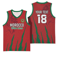 Custom Morocco Football Basketball Jersey Atlas Lions Road To Champion