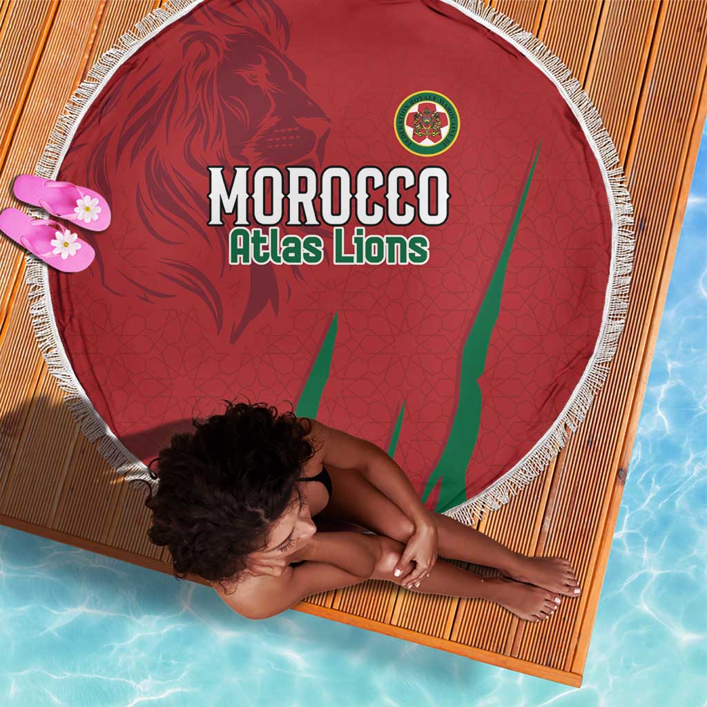 Morocco Football Beach Blanket Atlas Lions Road To Champion