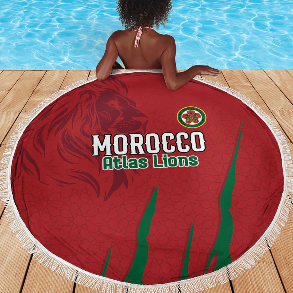 Morocco Football Beach Blanket Atlas Lions Road To Champion