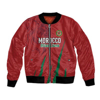 Custom Morocco Football Bomber Jacket Atlas Lions Road To Champion