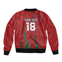 Custom Morocco Football Bomber Jacket Atlas Lions Road To Champion