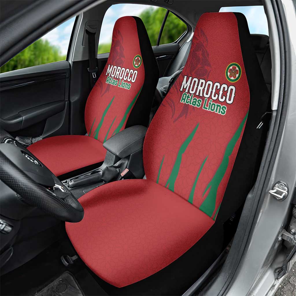 Morocco Football Car Seat Cover Atlas Lions Road To Champion