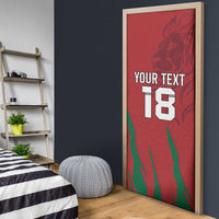 Custom Morocco Football Door Cover Atlas Lions Road To Champion