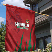 Morocco Football Garden Flag Atlas Lions Road To Champion