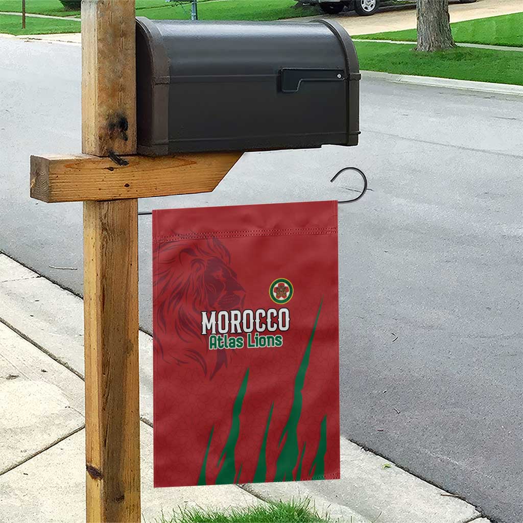 Morocco Football Garden Flag Atlas Lions Road To Champion