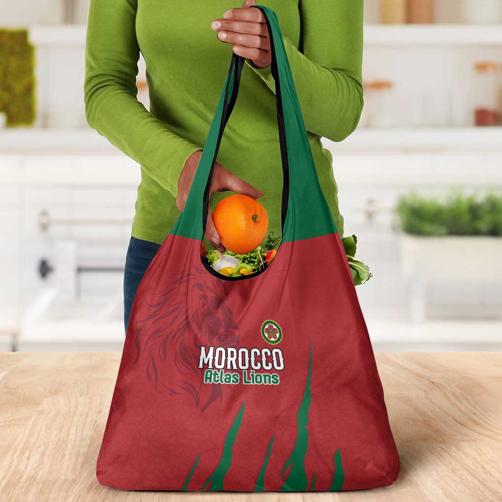 Morocco Football Grocery Bag Atlas Lions Road To Champion