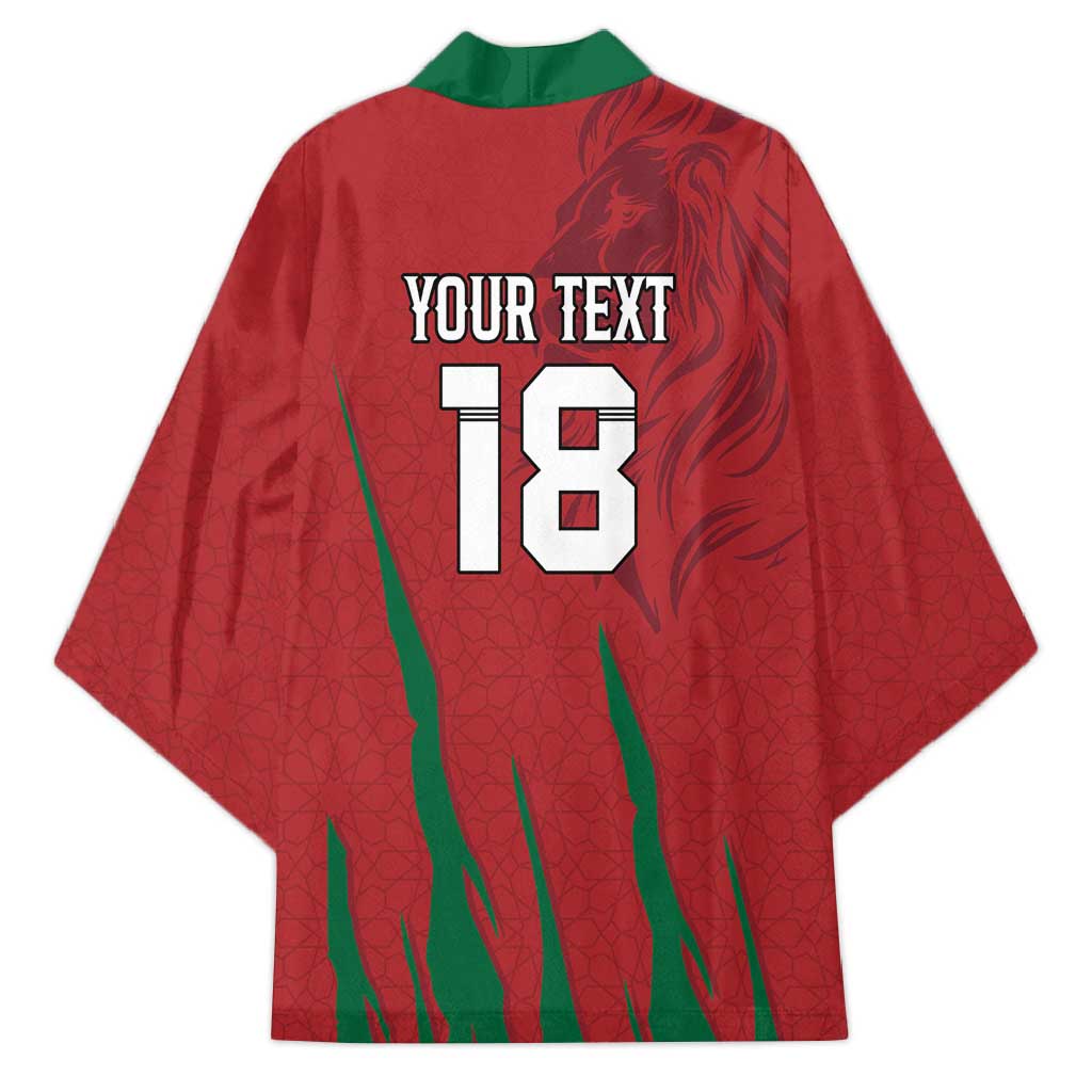 Custom Morocco Football Kimono Atlas Lions Road To Champion