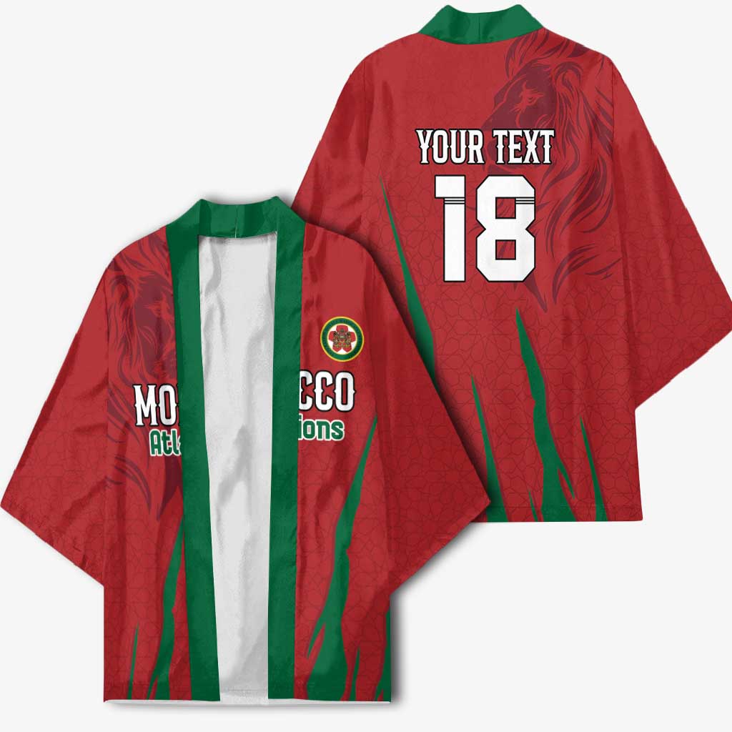 Custom Morocco Football Kimono Atlas Lions Road To Champion