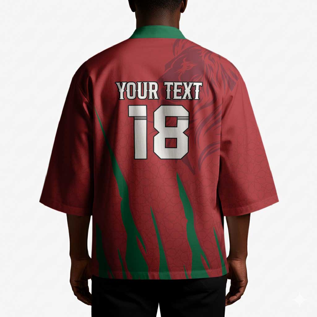Custom Morocco Football Kimono Atlas Lions Road To Champion