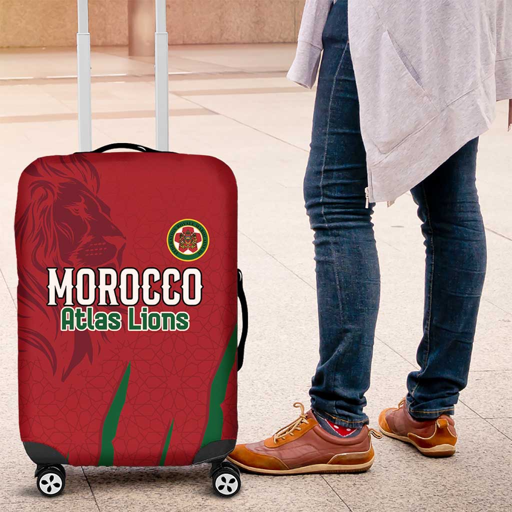 Morocco Football Luggage Cover Atlas Lions Road To Champion