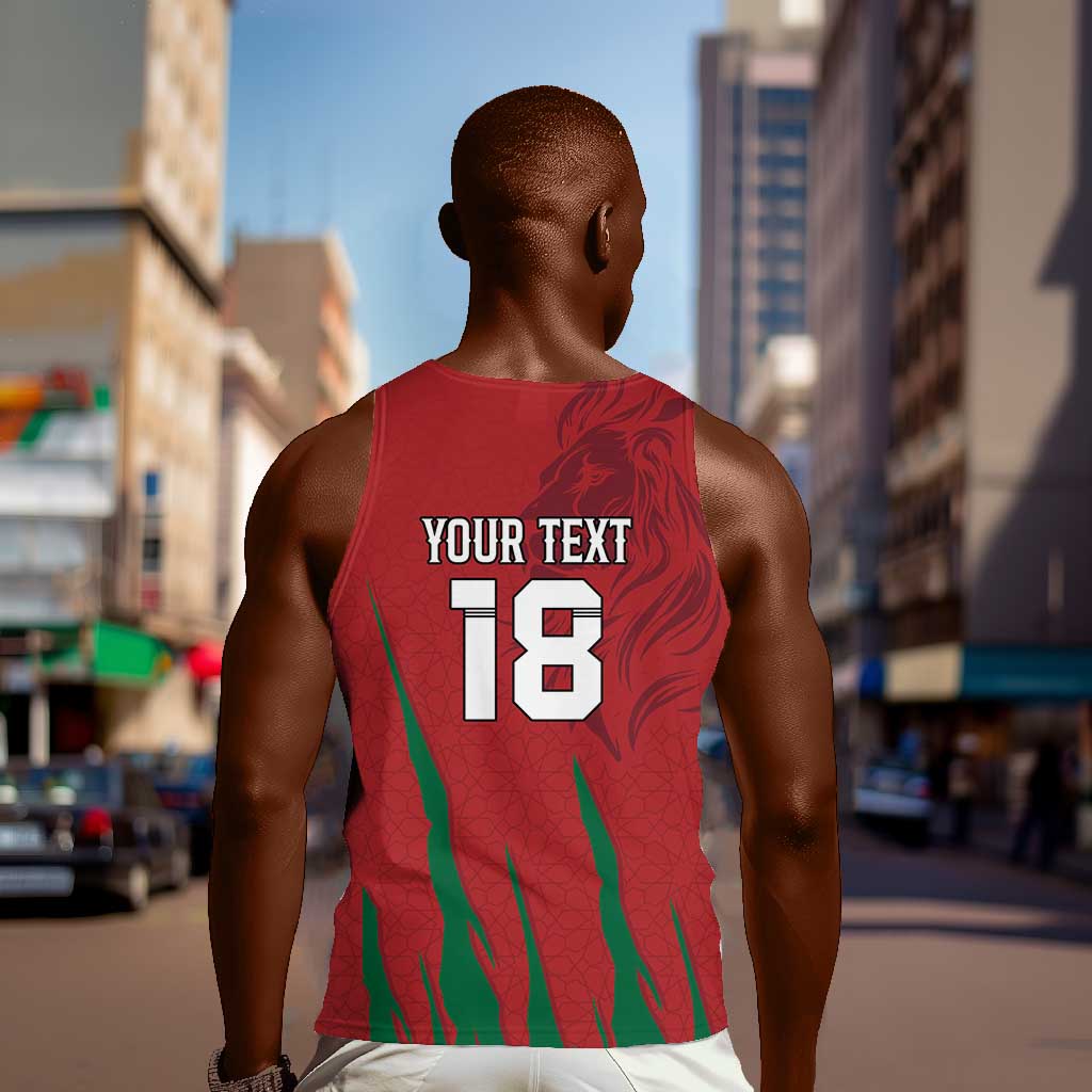 Custom Morocco Football Men Tank Top Atlas Lions Road To Champion