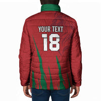 Custom Morocco Football Padded Jacket Atlas Lions Road To Champion