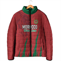 Custom Morocco Football Padded Jacket Atlas Lions Road To Champion