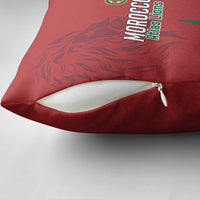 Morocco Football Pillow Cover Atlas Lions Road To Champion