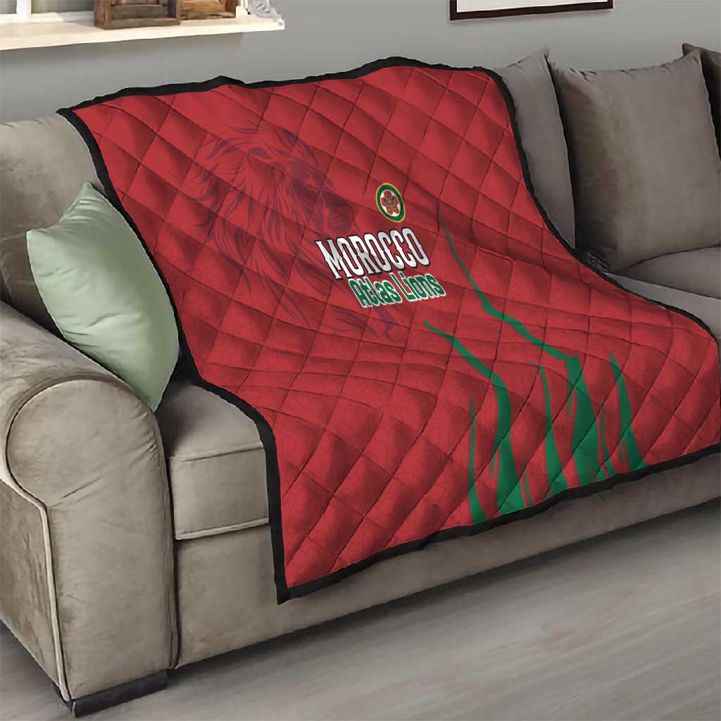 Morocco Football Quilt Atlas Lions Road To Champion