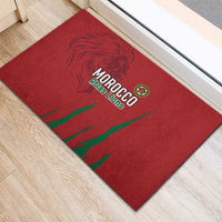 Morocco Football Rubber Doormat Atlas Lions Road To Champion