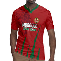 Custom Morocco Football Rugby Jersey Atlas Lions Road To Champion