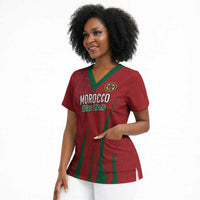 Custom Morocco Football Scrub Top Atlas Lions Road To Champion
